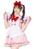Clearstone Lyrical Palette Cosplay Halloween Magical Ribbon Maid Pink Women's