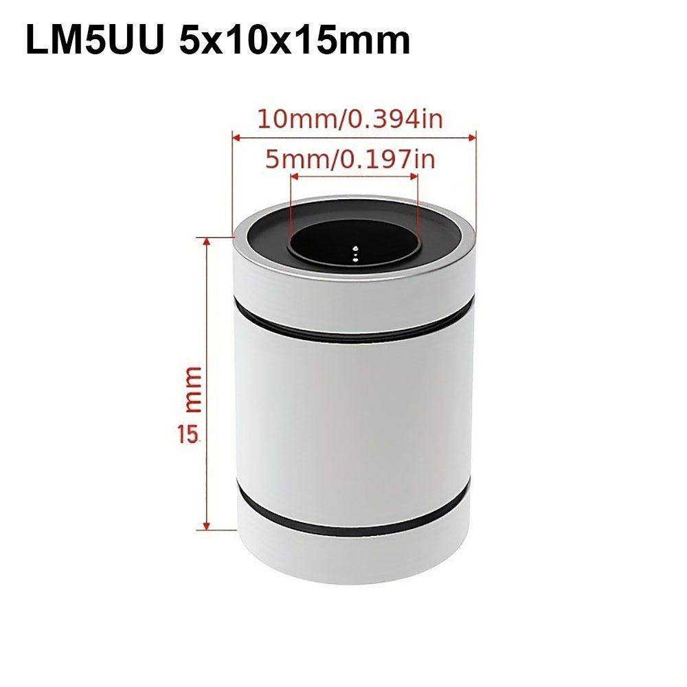 Shaft CNC Part LM3UU LM4UU LM5UU LM6UU Linear Ball Bearing Bushing Steel LM8UU LM10UU LM12UU LM16UU