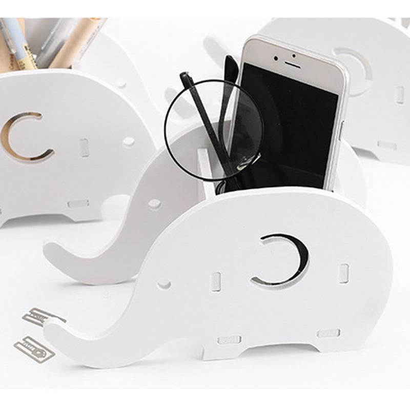 1pcs Elephant Desk Pen Holder Organizer Pencil Case Stand For Pens Office Accessories For Mobile Phone Pencil Holder Pen Holder