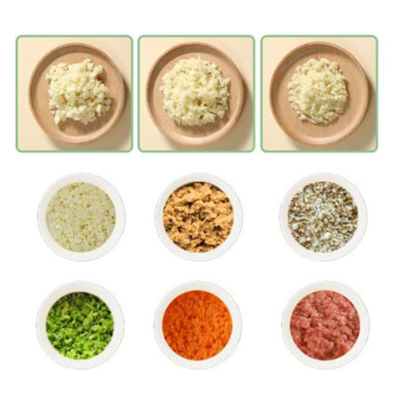 4-in-1 Hand-held Vegetable Cutter Portable Wireless Electric Kitchen Multi-function Garlic Chopper