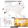 Large Wild Animal Male Tiger Simulation Toy - White, Yellow, Northeast, and Red Variants