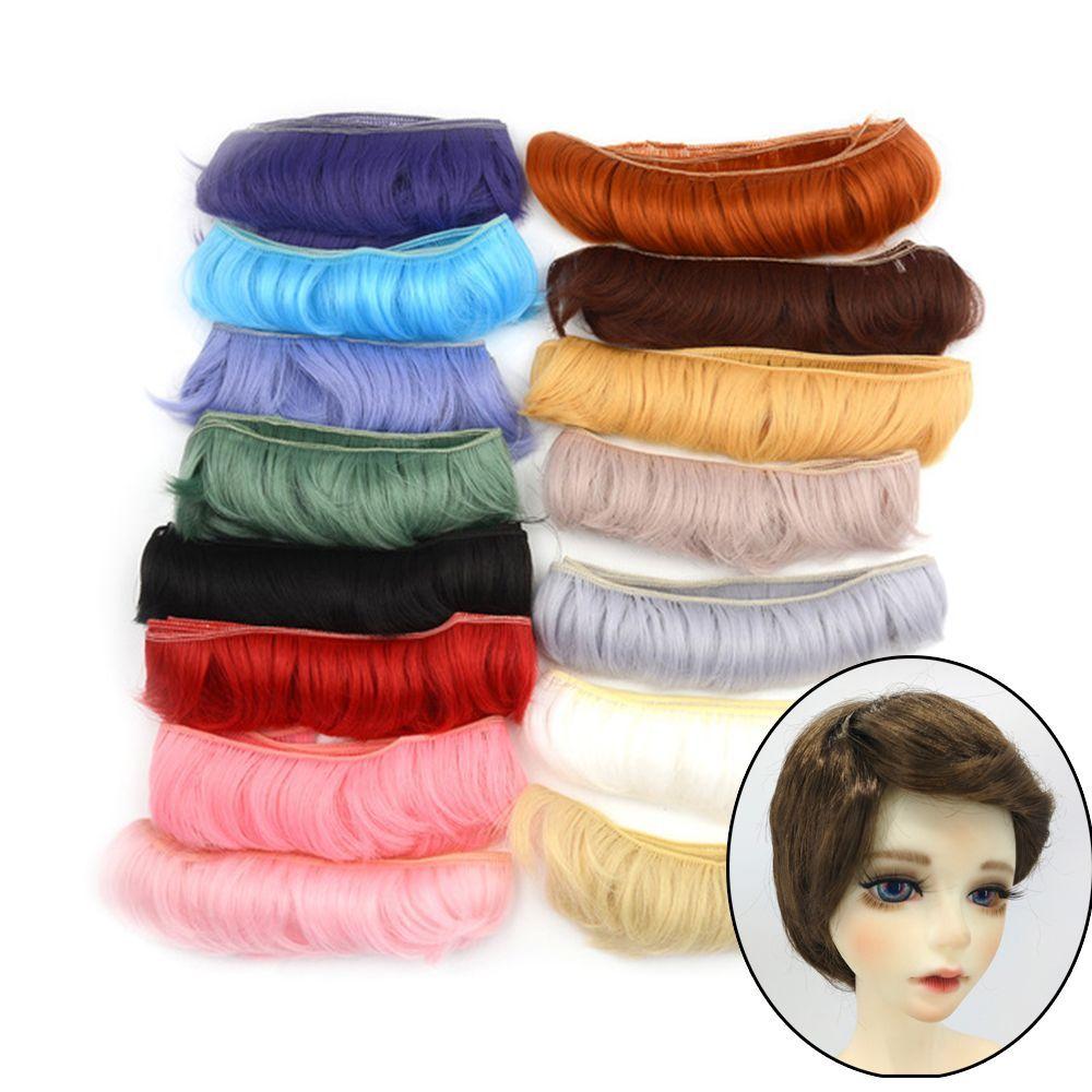 5CM Kids Gifts Accessories 1/6 1/4 1/3 Short Curly Wigs Toy Toupee Doll Fringe Hair Mini Tresses