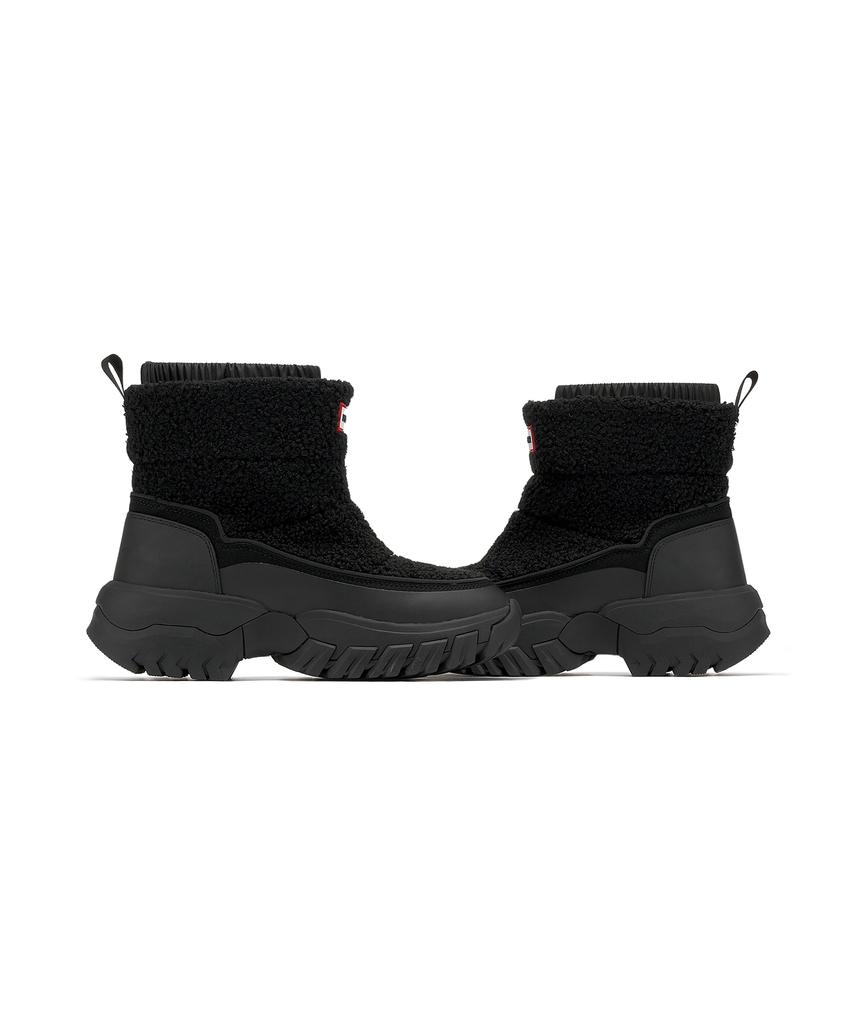 Hunter [Women] Wanderer Boucle Short Snow Boots - Black