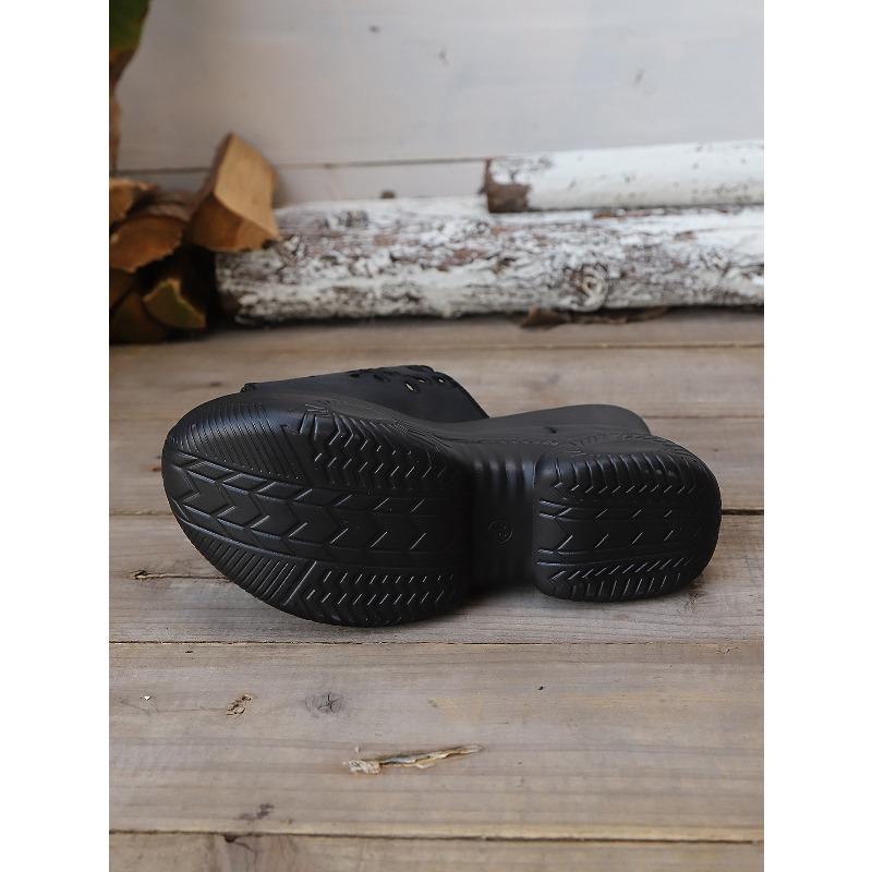 Шлепанцы на танкетке с вырезами Женские Летние 2025 Новые Платформа Размер Блинчики Открытый носок Сандалии