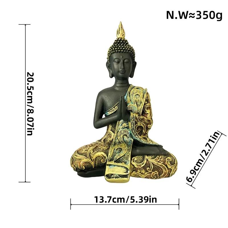 Новые украшения из смоляной статуи Будды Украшения для дома Украшения для гостиной Меблировка прихожей Изделия из смолы