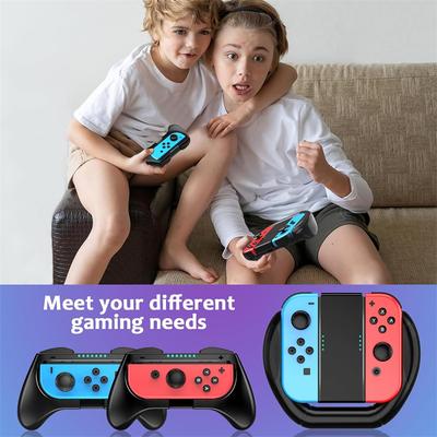 Набор из 3 накладок, совместимых с Nintendo Switch и OLED Switch JoyCon, эргономичная и удобная рукоятка контроллера Switch OLED