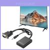 Кабель-конвертер VGA в HDMI с медным сердечником для HDTV-монитора, ПК-гейминга, установки домашнего кинотеатра