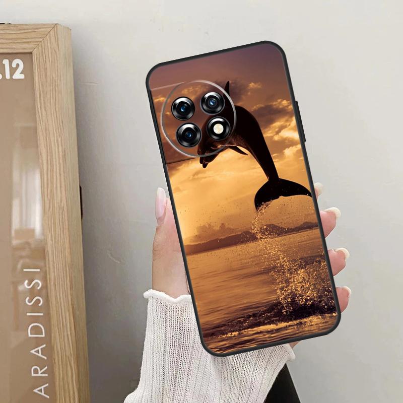 Чехол с дельфином для OnePlus 11 12 9 10 Pro 9R 10R 10T 12R OnePlus Nord N30 N20 N10 CE 4 2 3 Lite