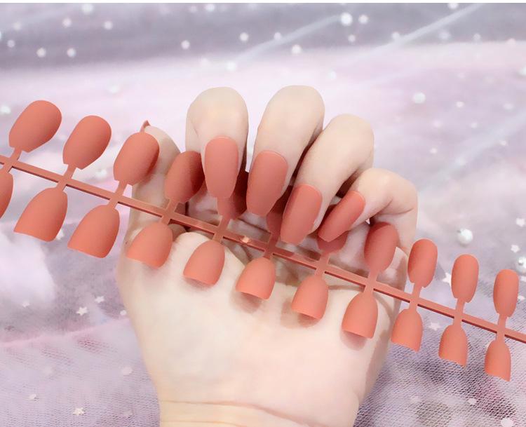 24 шт./компл. DIY быстрые ногти, матовые, матовые, длинные, Т, однотонные, накладные ногти, разноцветные полоски, готовый маникюр, маникюр