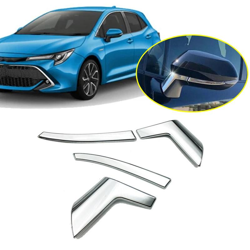 LHD Для Toyota Corolla ABS Хром Автомобильные Зеркала Заднего Вида Дверные Боковые Зеркала Полоски Накладки Покрытие Молдинг Внешний Декор