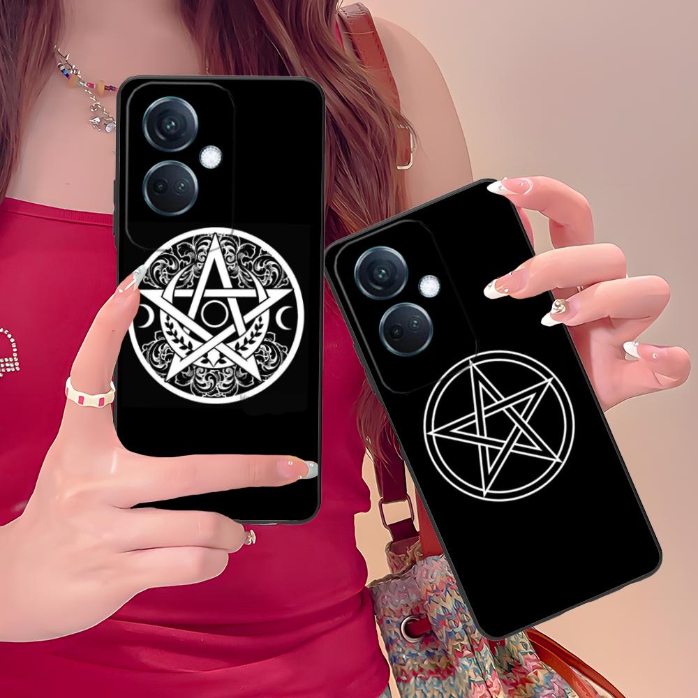 Aesthetic Pentagram Phone Case for OPPO Find X9 X8 X7 X6 X5 X3 X2 Plus s Pro Ultra Lite Soft TPU Shockproof Cover