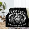 Viking Theme Printed Blanket - Perfect for Couch, Bed, Travel & Outdoor Use | Machine Washable, Cozy & Durable.