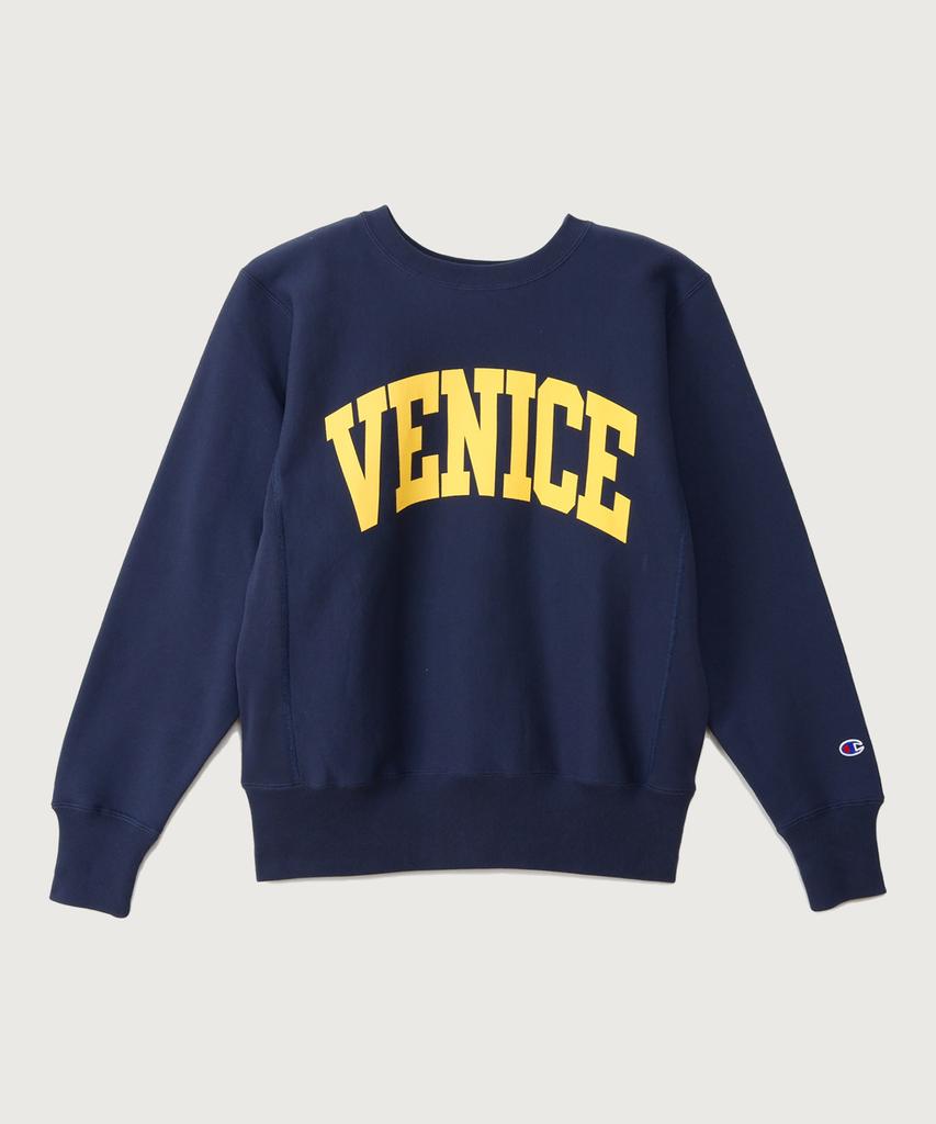CHAMPION Reverse Weave Blu-Tack Regular Fit Brushed College Sweatshirt Dark Navy