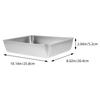 Rectangle Stainless Steel Baking Pan Nonstick Oven Tray Bread Cake Mold Multi-Functional Kitchen Baking Supplies