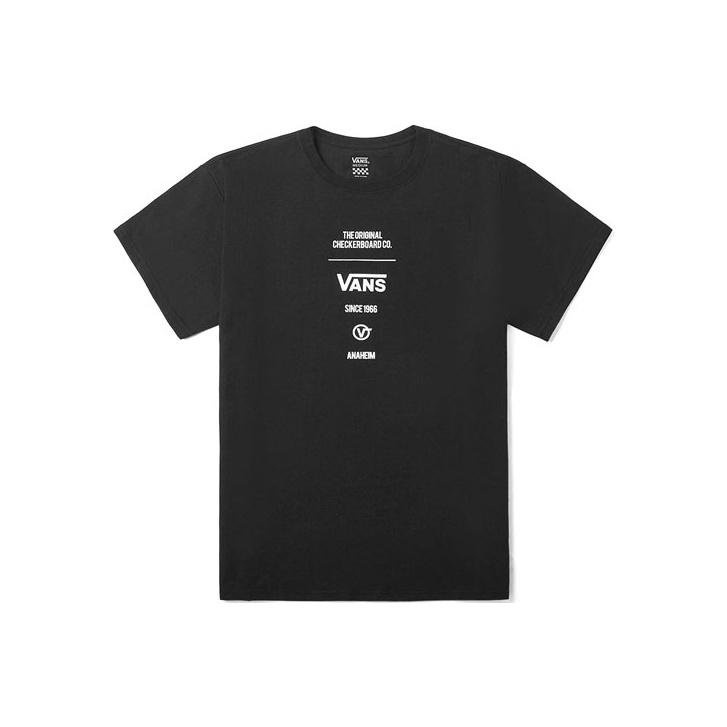 Vans Футболка с коротким рукавом и принтом логотипа, женская, черная VN0A4BRSBLK