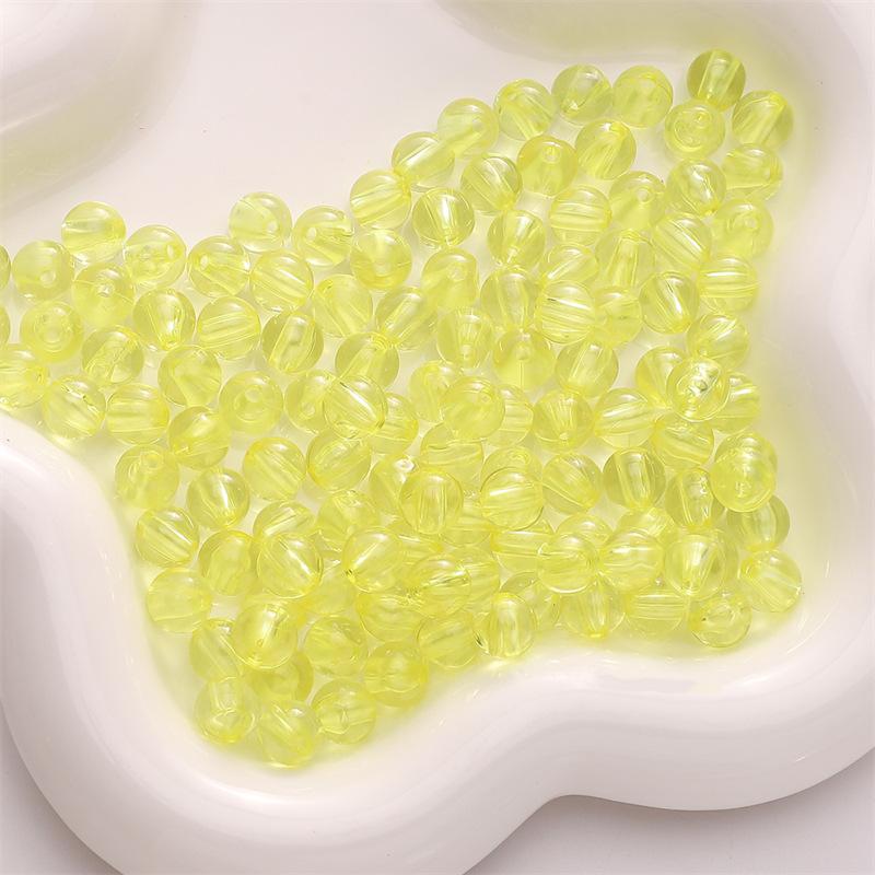 Бусины ручной работы 6/8/10 мм акриловые прозрачные круглые бусины свободные бусины разделительные бусины струны браслеты цепочки для ключей цепочки для сотовых телефонов ювелирные аксессуары