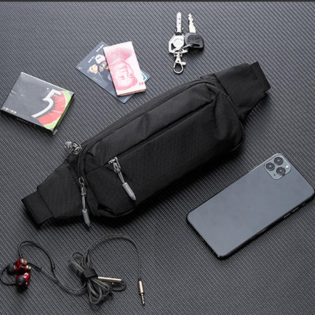 Large Capacity Waist Bags with Adjustable Strap Unisex Shoulder Bags Phone Pouch for Outdoor Travel Hiking Women and Men