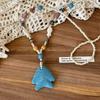 Color starfish shell beaded necklace 1011 seaside vacation wind dopamine cute shell niche collarbone accessories