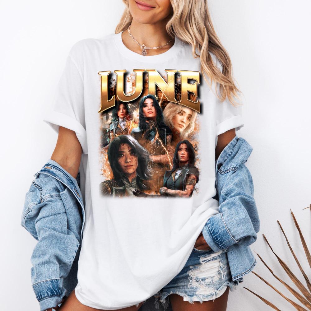 Lune Clair Obscur Expedition Shirt Lune TShirt Cotton Womens Unisexs TShirt Solid Color Casual Crew Neck Unisex