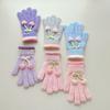 Autumn and Winter Cute Gloves Female Versatile Thickened Cold-proof Knitted Cycling Warm Winter Full Finger Student Gloves
