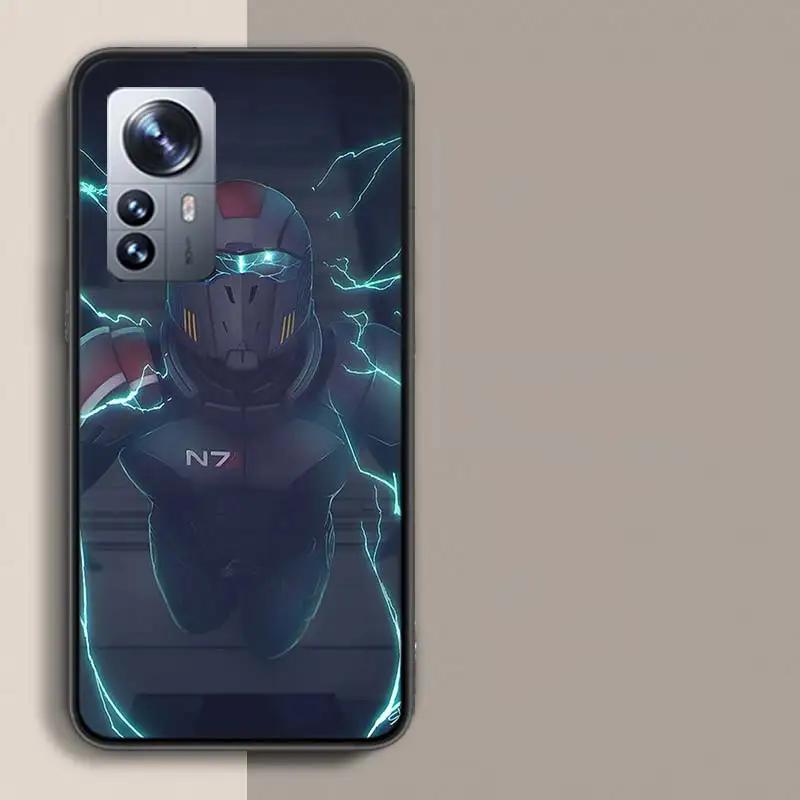 Чехол для телефона N7 Mass Effect для Xiaomi Poco X3 NFC X4 GT M3 M4 M5 M5S X7 X6 X5 F6 Pro F5 F4 Mi F3 F2 Чехол TPU Capa Coque Прозрачный Pa