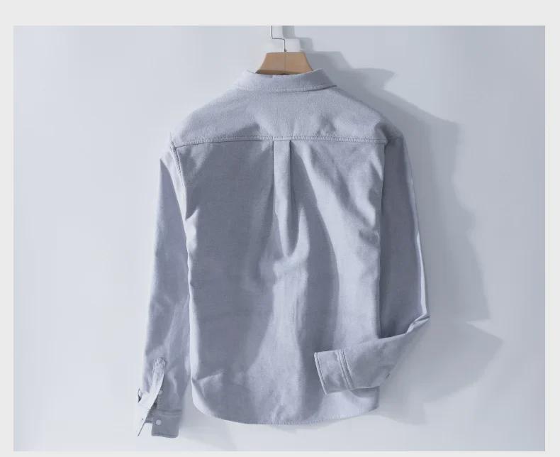 Men's Warm Long-Sleeve Velvet Shirt for Autumn and Winter (Style 9307)