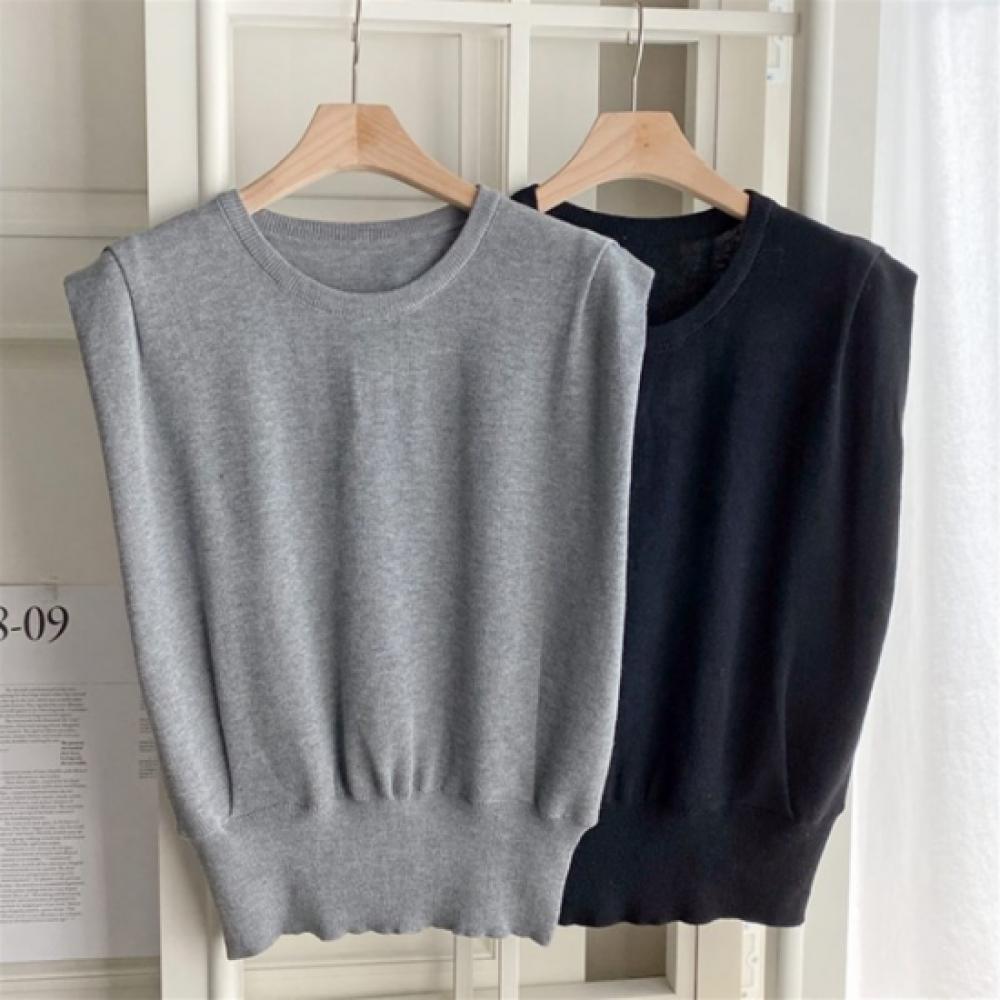 New Arrivals Open Run Women Classic Smock Banding Viscose Sleeveless Knit