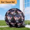 Liberty Statue With American Flag Size 5 Soccer Ball,Indoor/Outdoor Suitable for Training Matches Tournaments Practice Games Perfect Gift for Fan