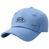 Кепка Шляпа Потертый Вышитый Логотип Уличный Повседневный Мужской Женский CZA224 [Белый Клык] (синий)