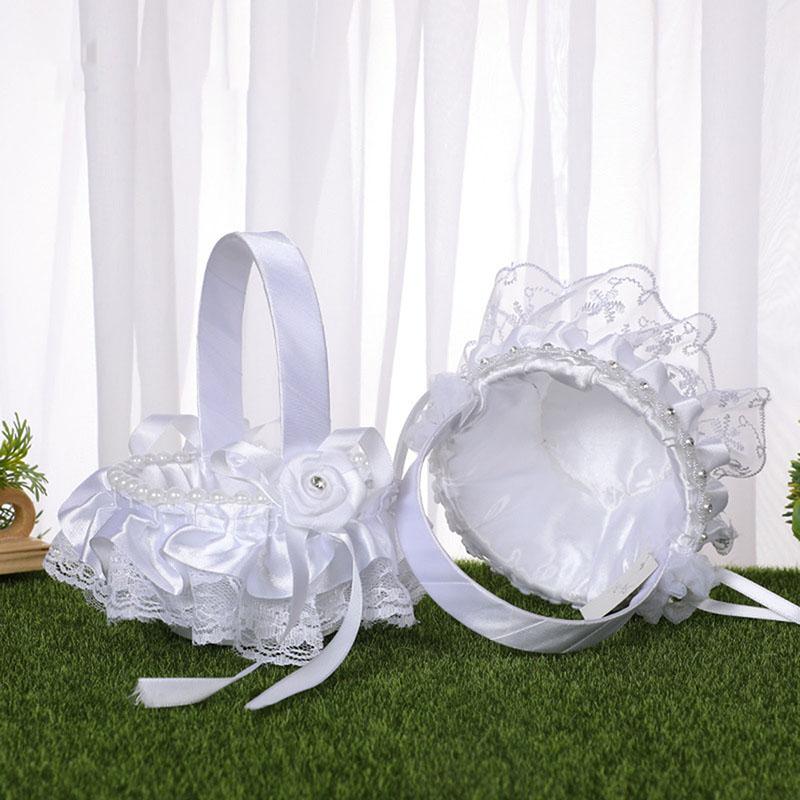 6 стилей, белый романтический бант, мешковина, свадебная церемония, вечеринка, корзина с розами