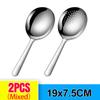 Long Handle Stainless Steel Soup Spoons Metal Serving Spoon Fruit Ice Cream Scoop Tablespoon Ladle Household Kitchen Utensils4