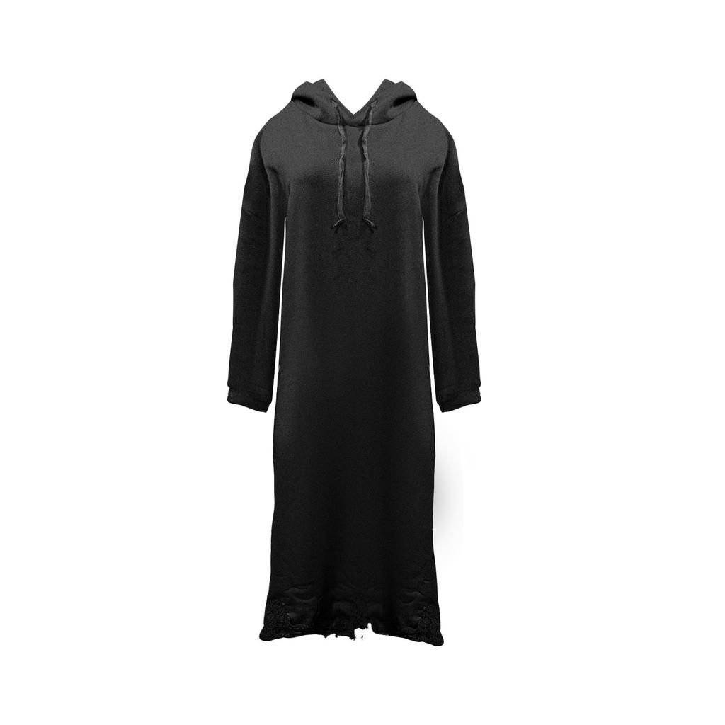 Женское модное кружевное длинное платье с капюшоном