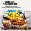 Pokemon Pikachu & Eevee Flannel Blanket Hot Anime Soft Warm Throw Sofa Bed Couch Cover Nap Cape Shawl Camping Fans Kids Gift