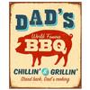 Металлические алюминиевые знаки Зона вечеринки BBQ Настенное украшение Табличка Винтажный арт-постер Железная живопись для мужской комнаты Домашнее кафе Садовый клуб