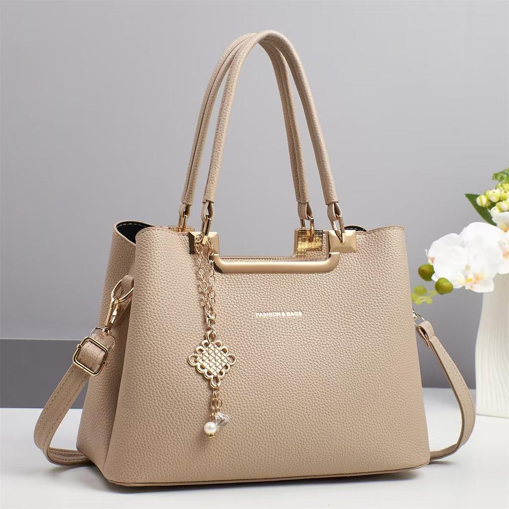 Новая модная сумка Macaron, многослойная, большая вместимость, сумка на одно плечо, личи, текстура, сумка через плечо, тренд