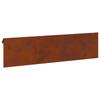 Snail Fence 16 pcs Rusty 100 x 3.5 x 25 cm Weatherproof Steel