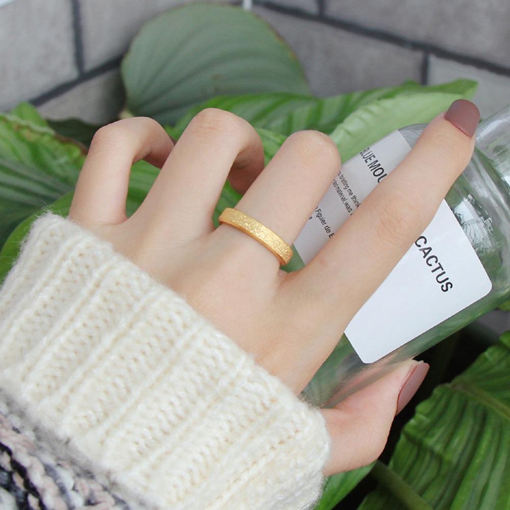 Кольцо с покрытием из 18-каратного золота, муассанит, обручальное, свадебное, из нержавеющей стали, устойчивое к выцветанию, модное ювелирное изделие