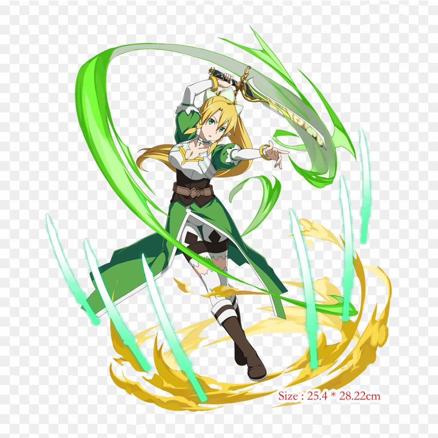 Cartoon Sword Art Online Fatal Bullet Kirito Iron On Patches For Clothing Applique Stickers On Clothes Heat-Sensitive Custom Patch