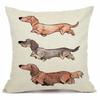 Christmas Sausage Style Cushion Cover Christmas Dog Christmas Home Decorative Pillow Cover Merry Gift 45X45Cm