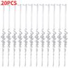 50/5PCS Acrylic Christmas Ice Pendants Transparent Simulated Icicle Hanging Decor with Hanging Rope Christmas Icicle Ornaments