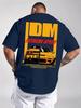 Unisex Tshirt Jdm Extreme Speed Racing Car Graphic Tee Crew Neck Short Sleeve Auto Enthusiast Casual Streetwear Top