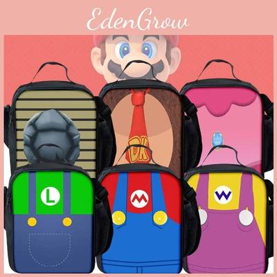 Стильный набор рюкзака Mario 2023 для студентов включает сумку для ланча и пенал