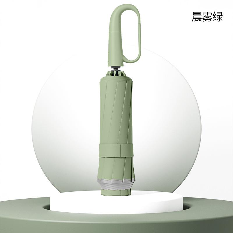 Полностью автоматический складной мужской зонт, погода и дождь, большой ветроустойчивый двойной солнцезащитный и солнечный зонт, продвинутый женский