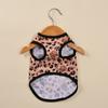 Одежда для собак с леопардовым принтом, летняя дышащая жилетка, футболка для маленьких собак, кошек, мягкая одежда для щенков, костюм для чихуахуа