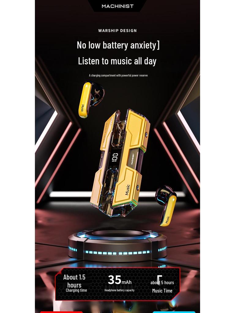 G20 Low Latency Wireless Bluetooth In-Ear Headphones for Esports and Gaming