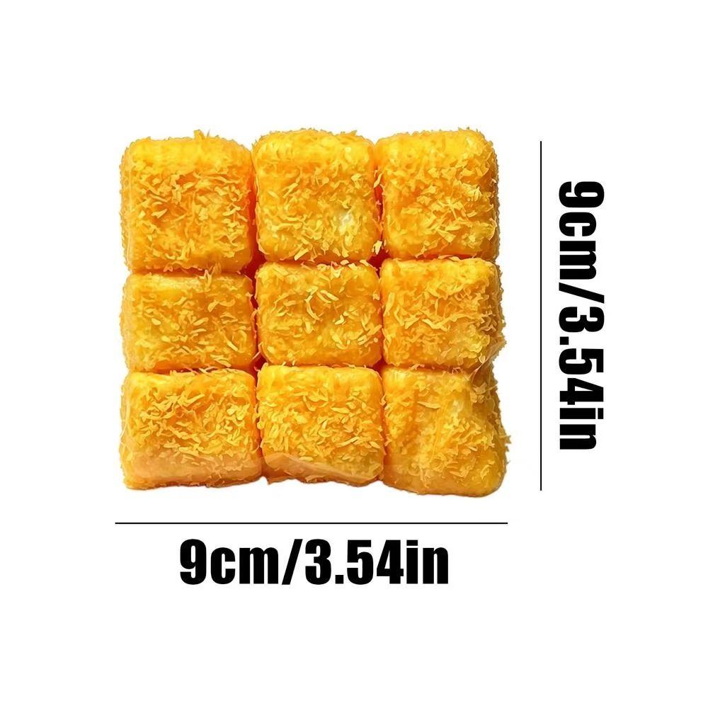 Fried Meatball Coconut Cube Squeeze Toy Cat Paw Simulated Food Squeeze Toy Party Gifts