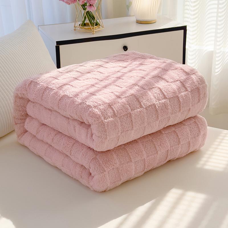 Soft Flannel Blanket Air Conditioning Sofa Throw Gift Coral Fleece Small Blanket