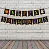 Halloween Banner Happy Halloween Banner with Pumpkin Signs Halloween Party Decorations Hanging Party Supplies Gift