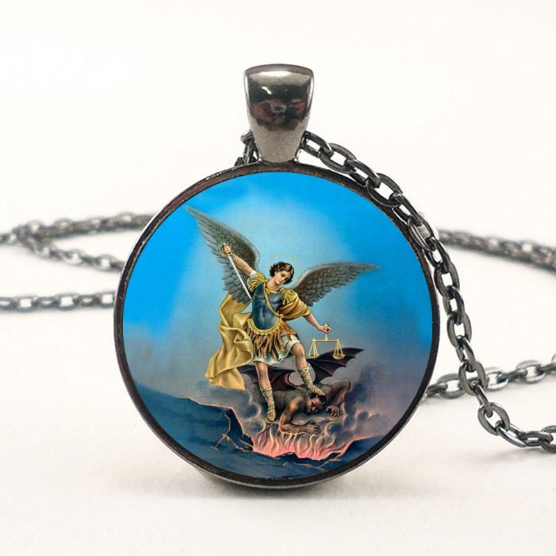 Ожерелье лидера Армии Бога Архангела Михаила, подвеска оккультного защитника архангела Михаила, оккультные украшения архангела Михаила