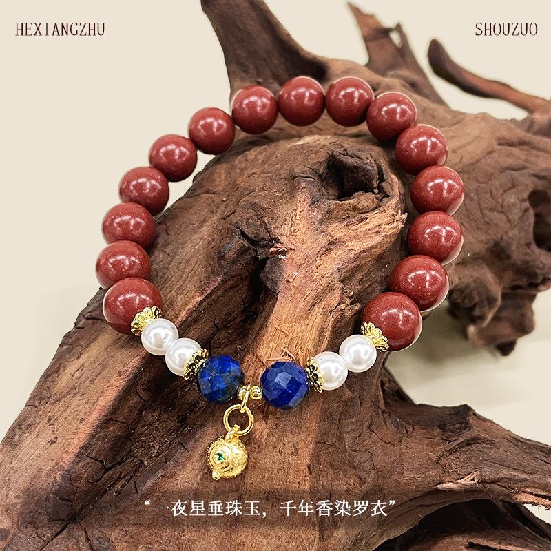 Directly sent from the source DIY Designed Chinese herbal incense beads rose bracelet, natural material cultural and collectible bracelet